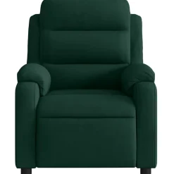 vidaXL Fauteuil verstelbaar fluweel donkergroen