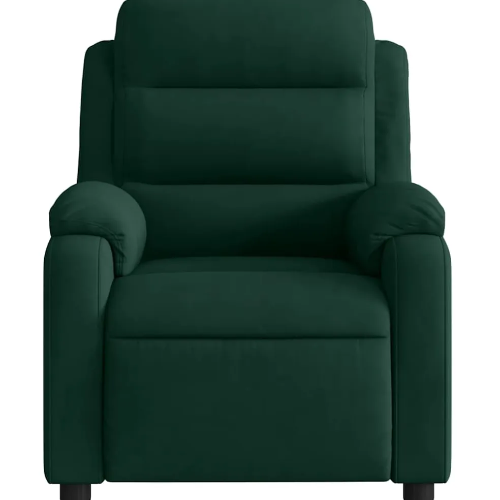 vidaXL Fauteuil verstelbaar fluweel donkergroen