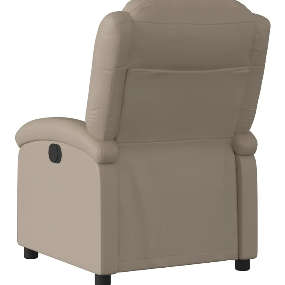 vidaXL Fauteuil verstelbaar kunstleer cappuccinokleurig