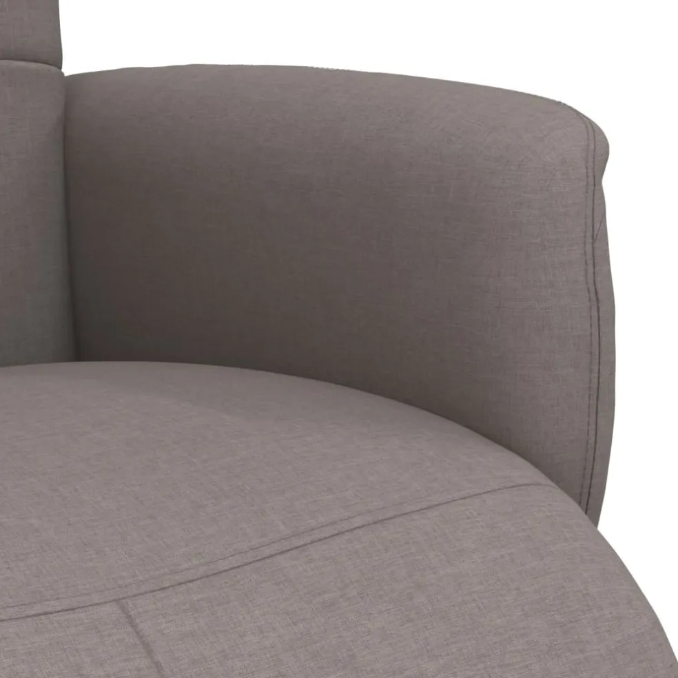 vidaXL Fauteuil verstelbaar met voetensteun kunstleer grijs