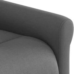 vidaXL Fauteuil verstelbaar stof donkergrijs