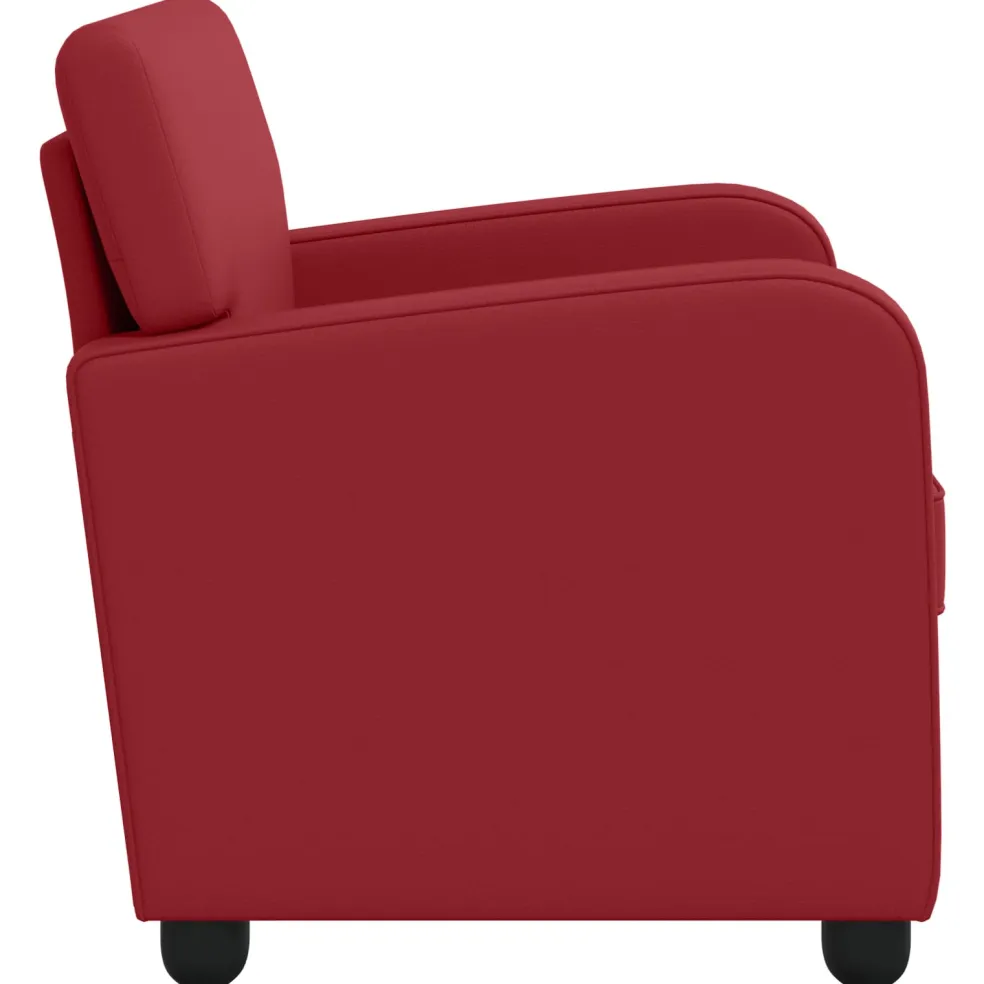 vidaXL Fauteuil Wijnrood Kunstleer