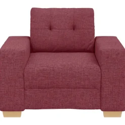 vidaXL Fauteuil Wijnrood 100x78x80 cm Stof