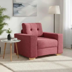 vidaXL Fauteuil Wijnrood 100x78x80 cm Stof