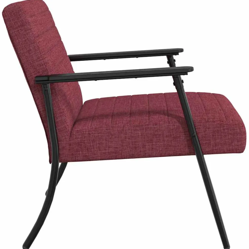 vidaXL Fauteuil Wijnrood 59 x 75 x 78 cm Stof