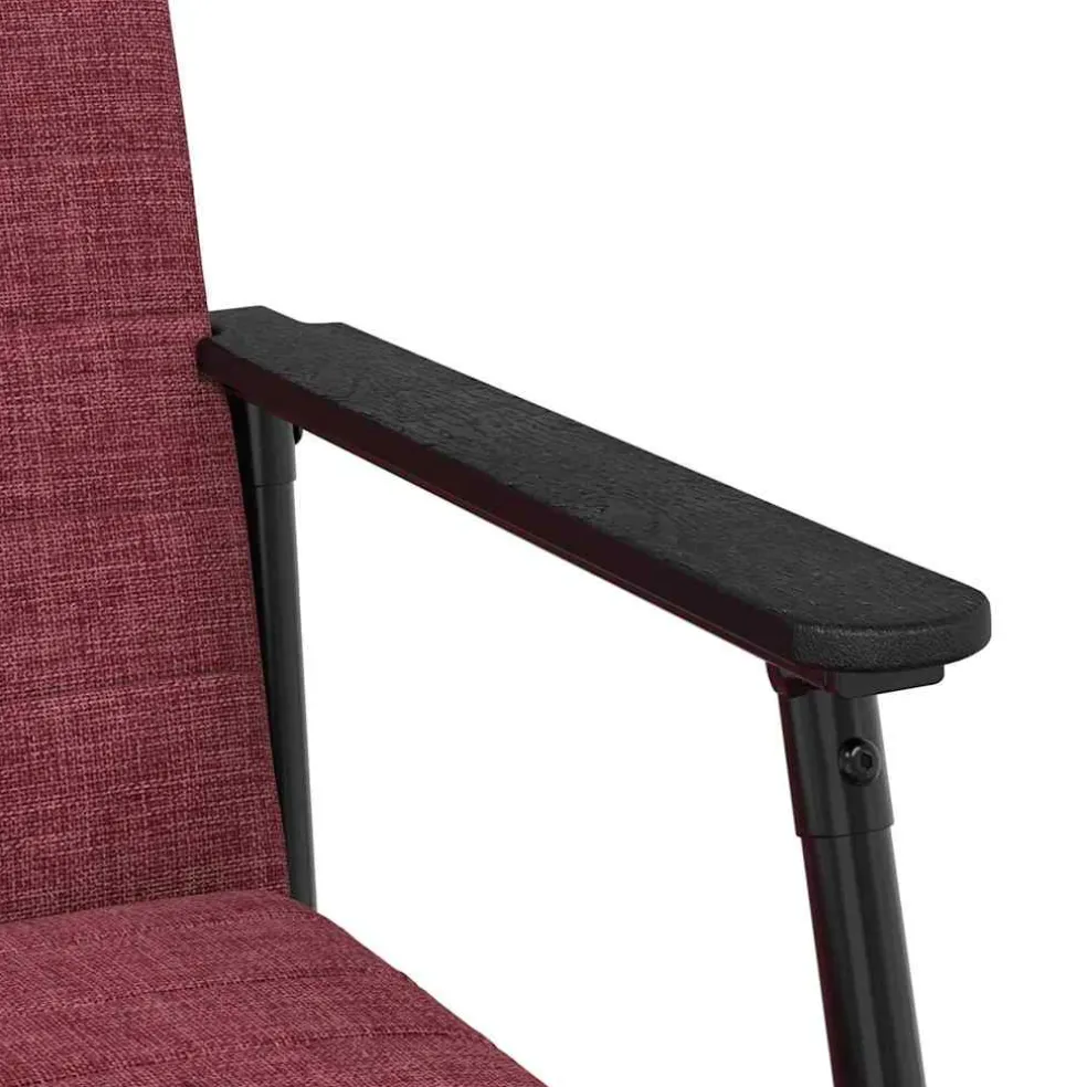 vidaXL Fauteuil Wijnrood 59 x 75 x 78 cm Stof