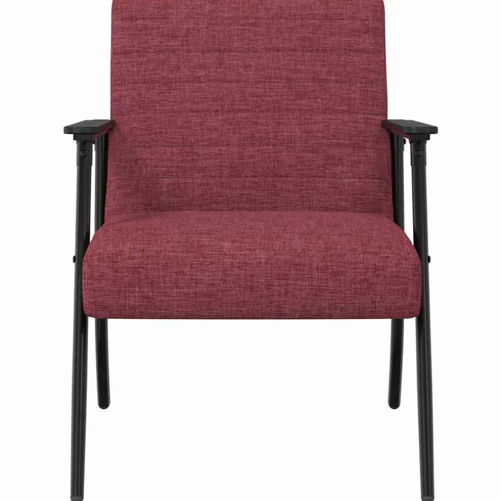 vidaXL Fauteuil Wijnrood 59 x 75 x 78 cm Stof