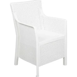 vidaXL Fauteuil Wit PP