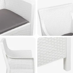 vidaXL Fauteuil Wit PP