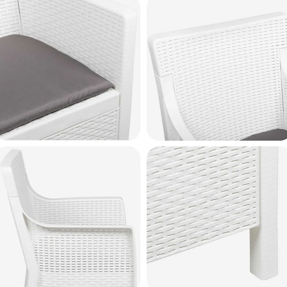 vidaXL Fauteuil Wit PP