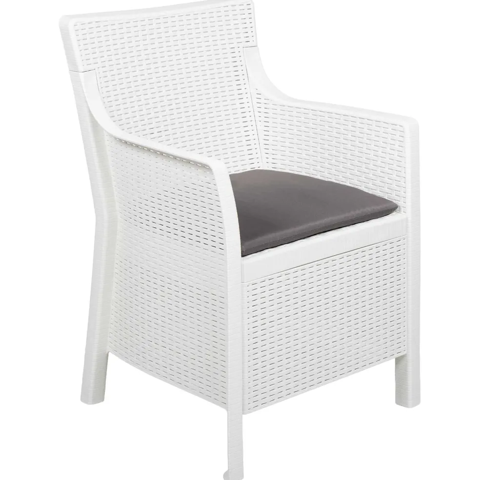 vidaXL Fauteuil Wit PP