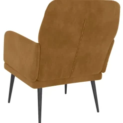 vidaXL Fauteuil 62x79x79 cm fluweel bruin