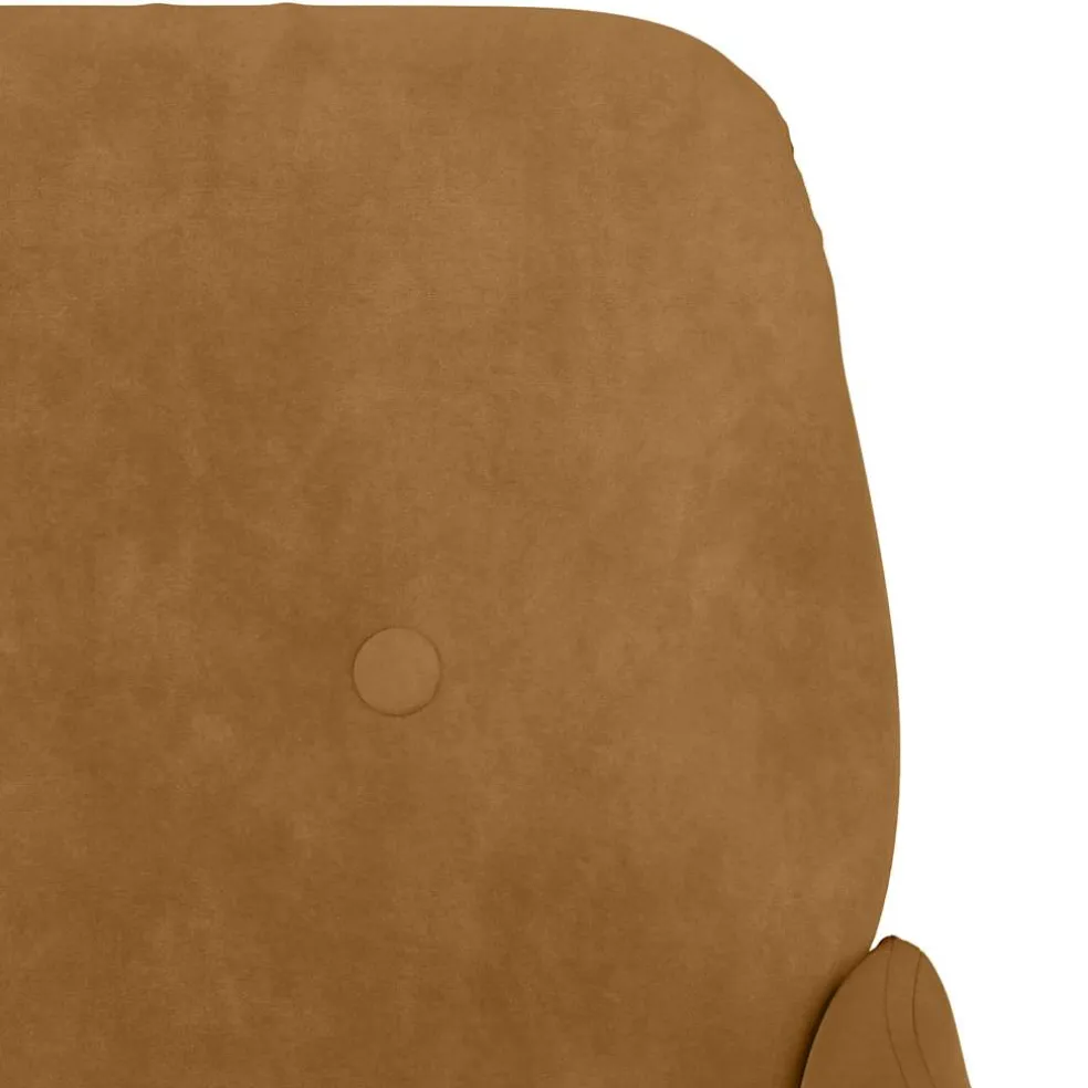 vidaXL Fauteuil 62x79x79 cm fluweel bruin