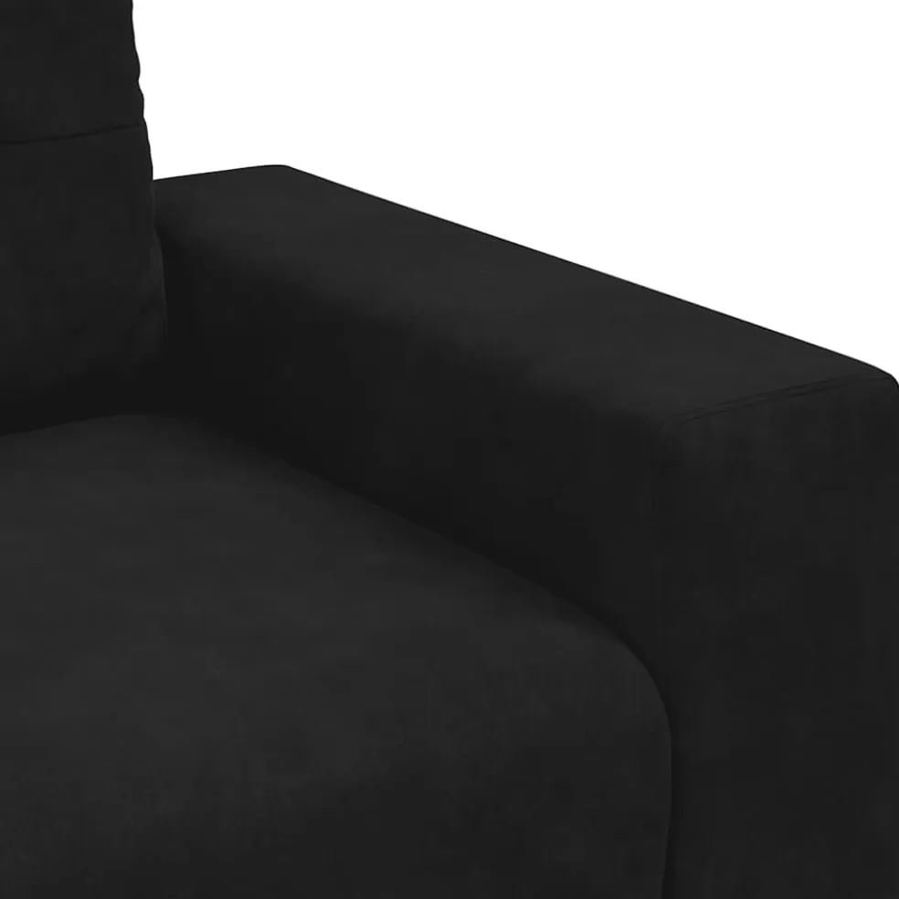 vidaXL Fauteuil 100x78x80 cm fluweel zwart