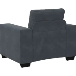 vidaXL Fauteuil 100x78x80 cm fluweel donkergrijs