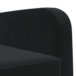 vidaXL Fauteuil Zwart fluweel