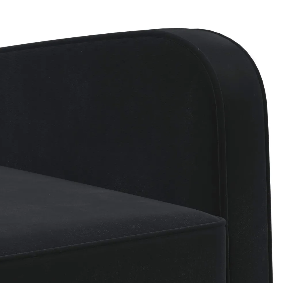 vidaXL Fauteuil Zwart fluweel