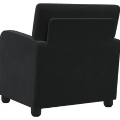 vidaXL Fauteuil Zwart fluweel