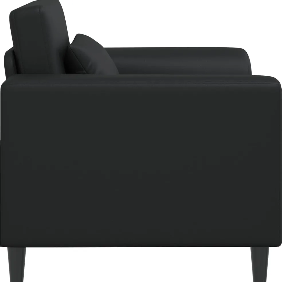 vidaXL Fauteuil Zwart Kunstleer