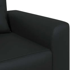 vidaXL Fauteuil Zwart Kunstleer