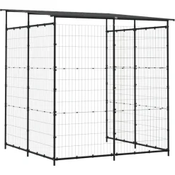 vidaXL Fietsenstalling 190x190x222 cm staal zwart