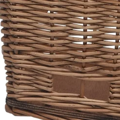 vidaXL Fietsmand voor bagagedrager 55x31x36 cm natuurlijk wilgen