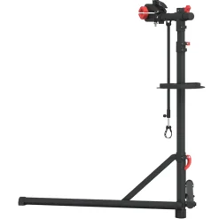 vidaXL Fietsreparatiestandaard inklapbaar 92-152 cm staal rood