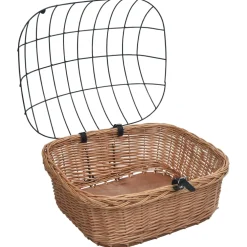 vidaXL Fietsstuurmand met deksel 50x45x35 cm natuurlijk wilgen