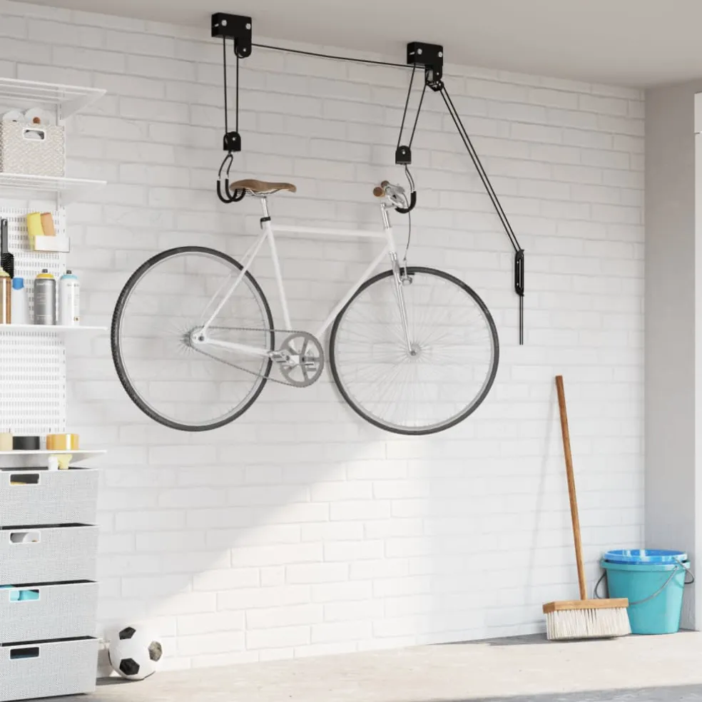 vidaXL Fietstakel met plafondbevestiging 57 kg