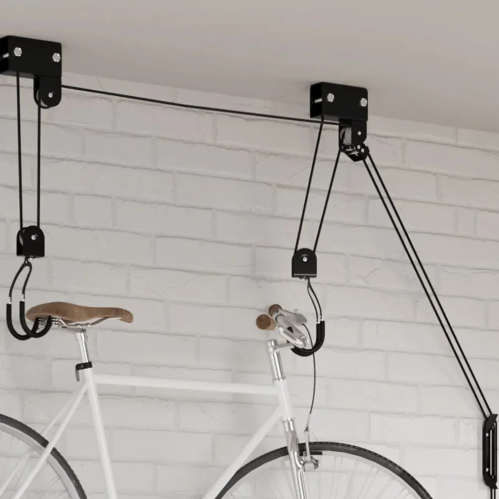 vidaXL Fietstakel met plafondbevestiging 57 kg