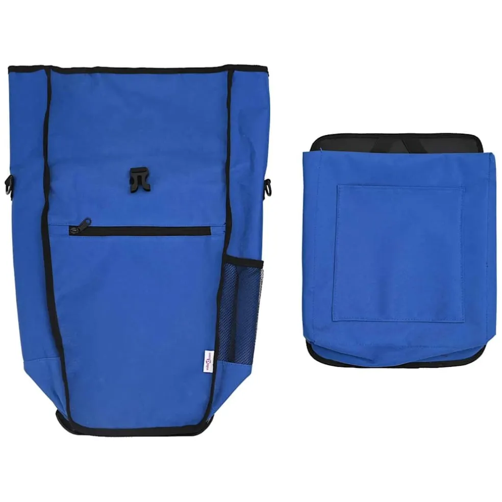vidaXL Fietstas Blauw 34 x 16 x 59 cm Polyester