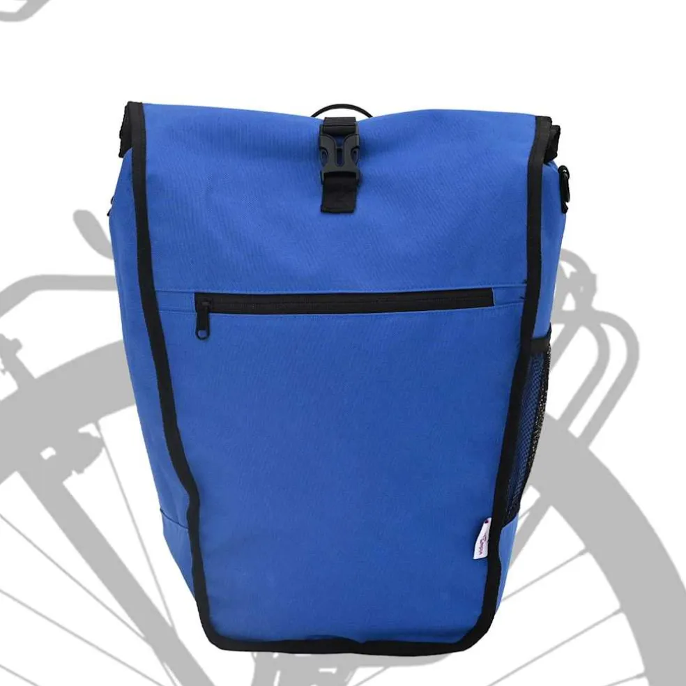 vidaXL Fietstas Blauw 34 x 16 x 59 cm Polyester