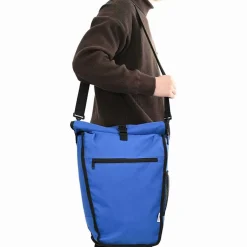 vidaXL Fietstas Blauw 34 x 16 x 59 cm Polyester