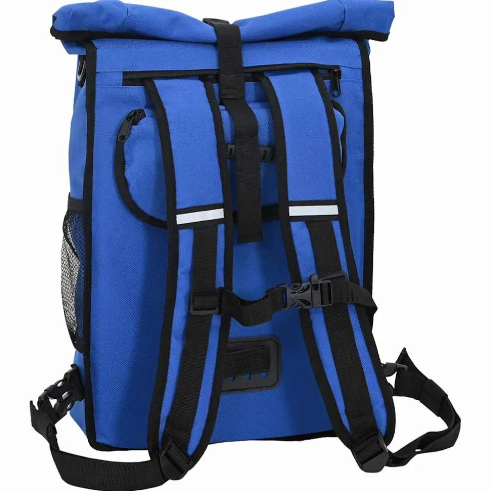 vidaXL Fietstas Blauw 31 x 13 x 58 cm Polyester
