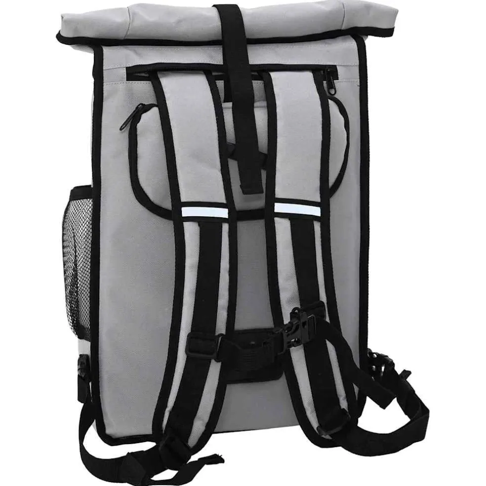 vidaXL Fietstas Grijs 31 x 13 x 58 cm Polyester