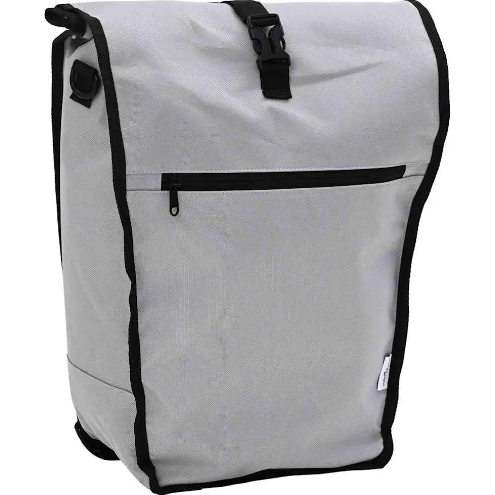 vidaXL Fietstas Grijs 34 x 16 x 59 cm Polyester