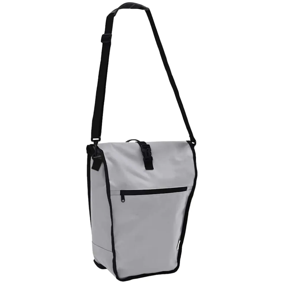 vidaXL Fietstas Grijs 34 x 16 x 59 cm Polyester