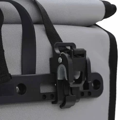 vidaXL Fietstas Grijs 34 x 16 x 59 cm Polyester