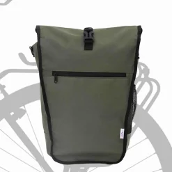 vidaXL Fietstas Olijfgroen 34 x 16 x 59 cm Polyester