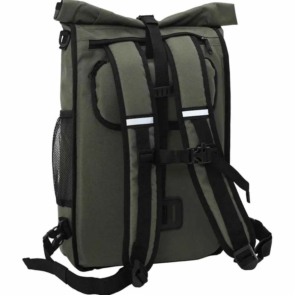 vidaXL Fietstas Olijfgroen 31 x 13 x 58 cm Polyester