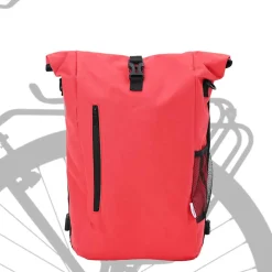 vidaXL Fietstas Rood 31 x 13 x 58 cm Polyester