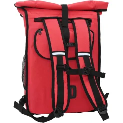 vidaXL Fietstas Rood 31 x 13 x 58 cm Polyester