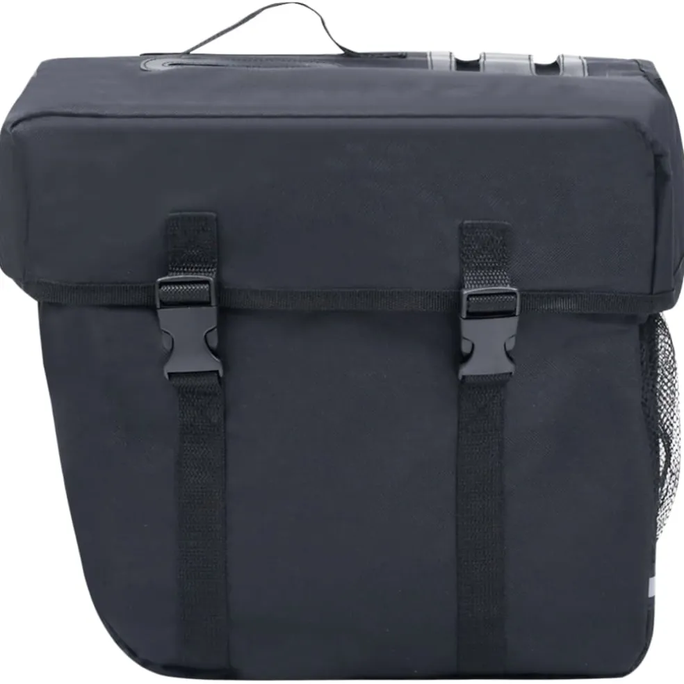 vidaXL Fietstas voor bagagedrager dubbel waterdicht 35 L zwart