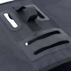 vidaXL Fietstas voor bagagedrager dubbel waterdicht 35 L zwart
