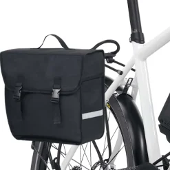 vidaXL Fietstas voor bagagedrager enkel waterdicht 21 L zwart