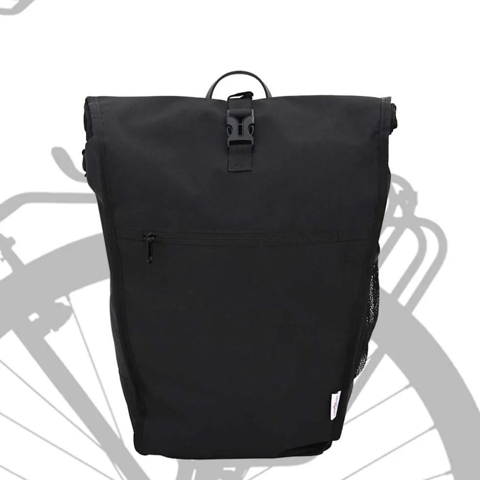 vidaXL Fietstas Zwart 34 x 16 x 59 cm Polyester