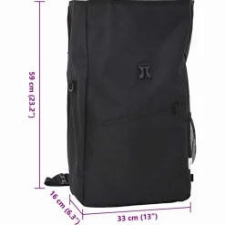 vidaXL Fietstas Zwart 33 x 16 x 60 cm Polyester