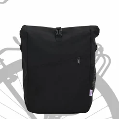 vidaXL Fietstas Zwart 33 x 16 x 60 cm Polyester