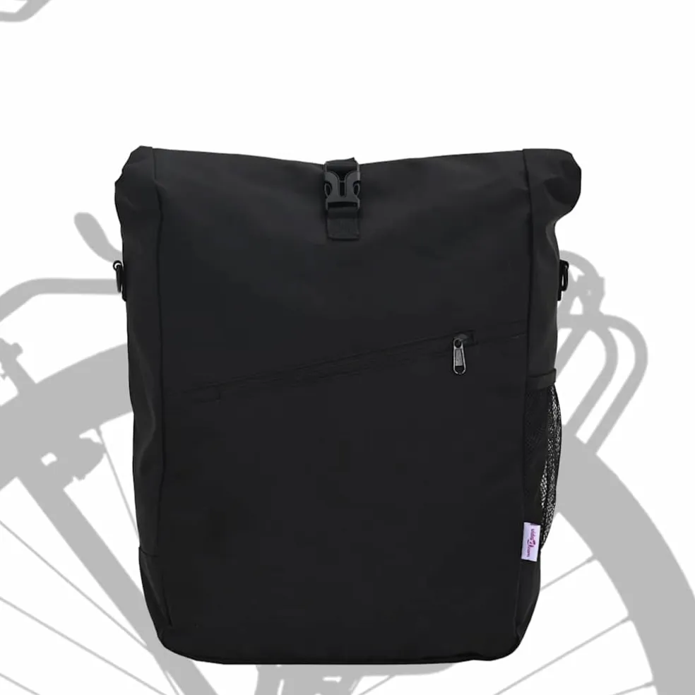 vidaXL Fietstas Zwart 33 x 16 x 60 cm Polyester