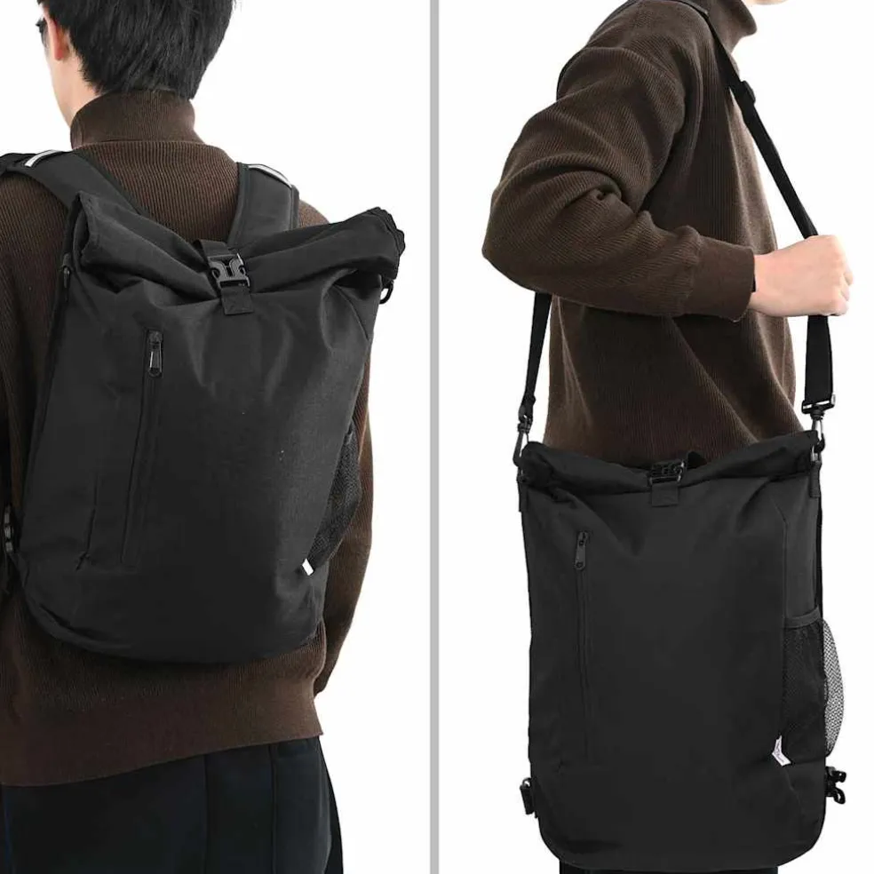 vidaXL Fietstas Zwart 31 x 13 x 58 cm Polyester